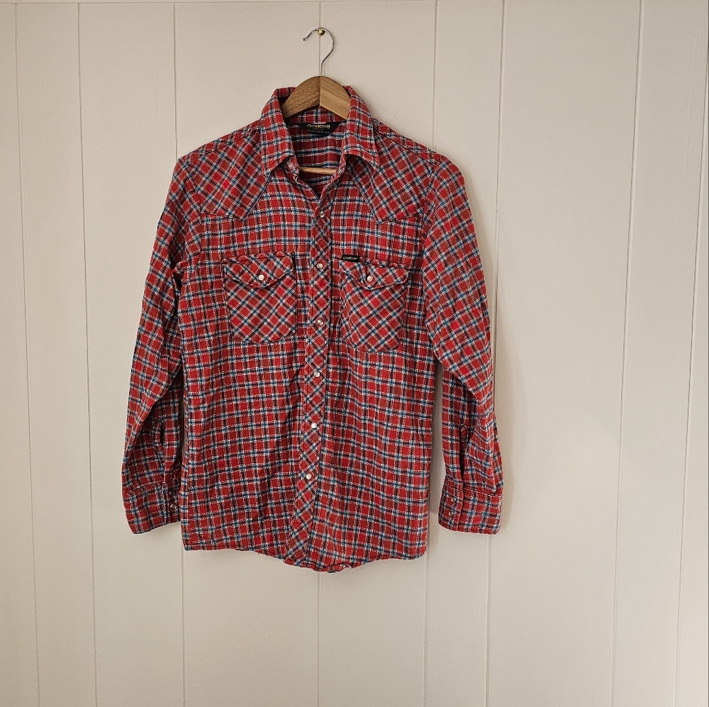 Mens Vintage Osh Kosh B'Gosh Red Flannel